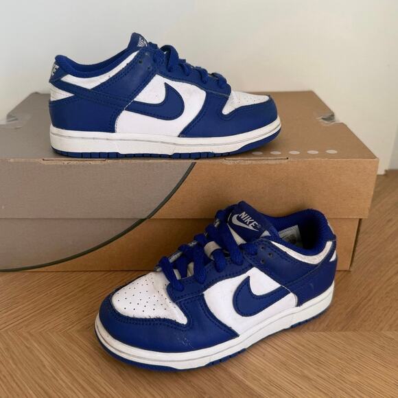 Nike Dunk Low ‘Concord’ Toddler Sneakers FB9108-106 - SZ 11 C - Picture 2 of 14